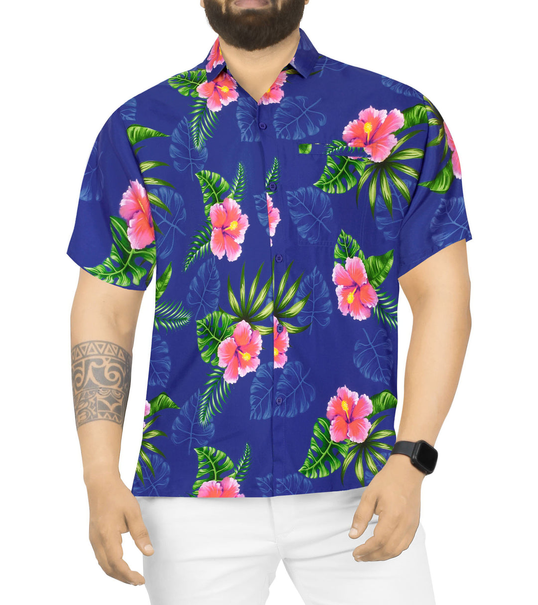 Hibiscus Flora Hawaiian Shirt for men