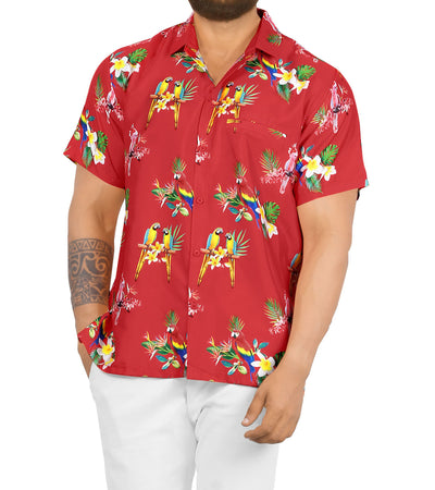 Tropical Parrots Hawaiian Shirt for men