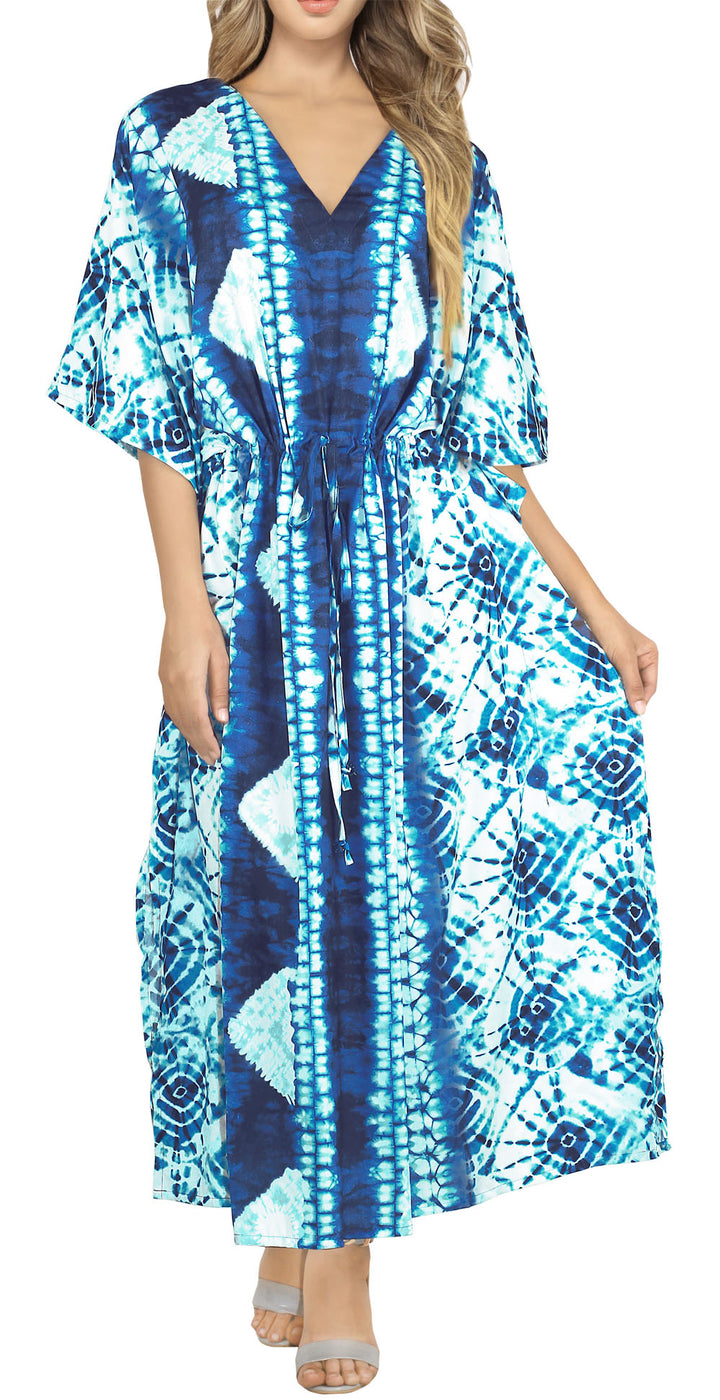 Tie-dyed Ocean Caftan for women