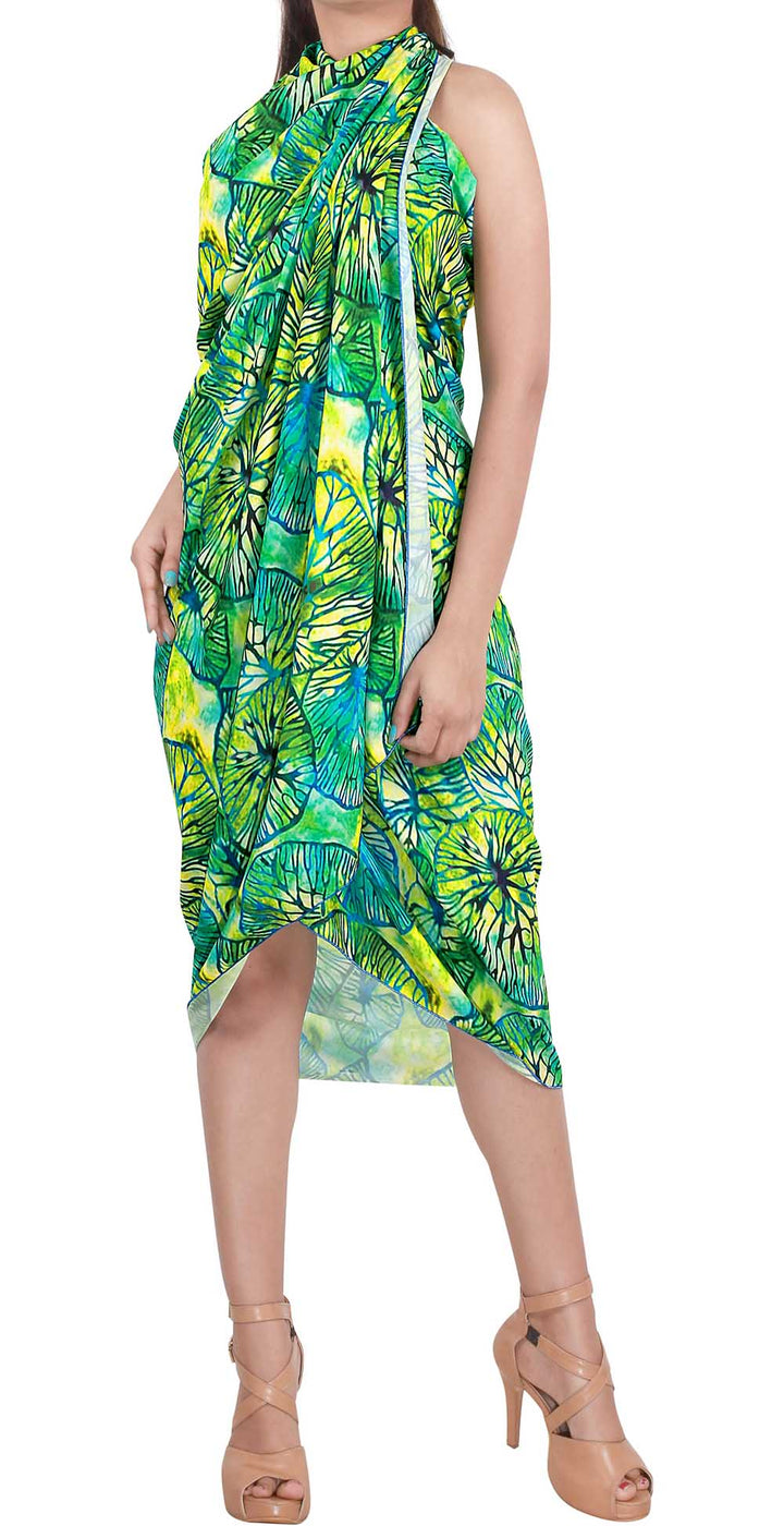 Tropical Jungle Beach wrap for women